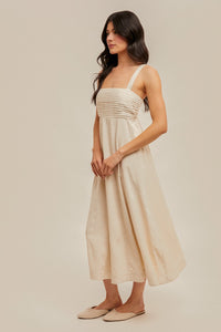 Bella Linen Midi Dress