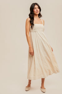 Bella Linen Midi Dress