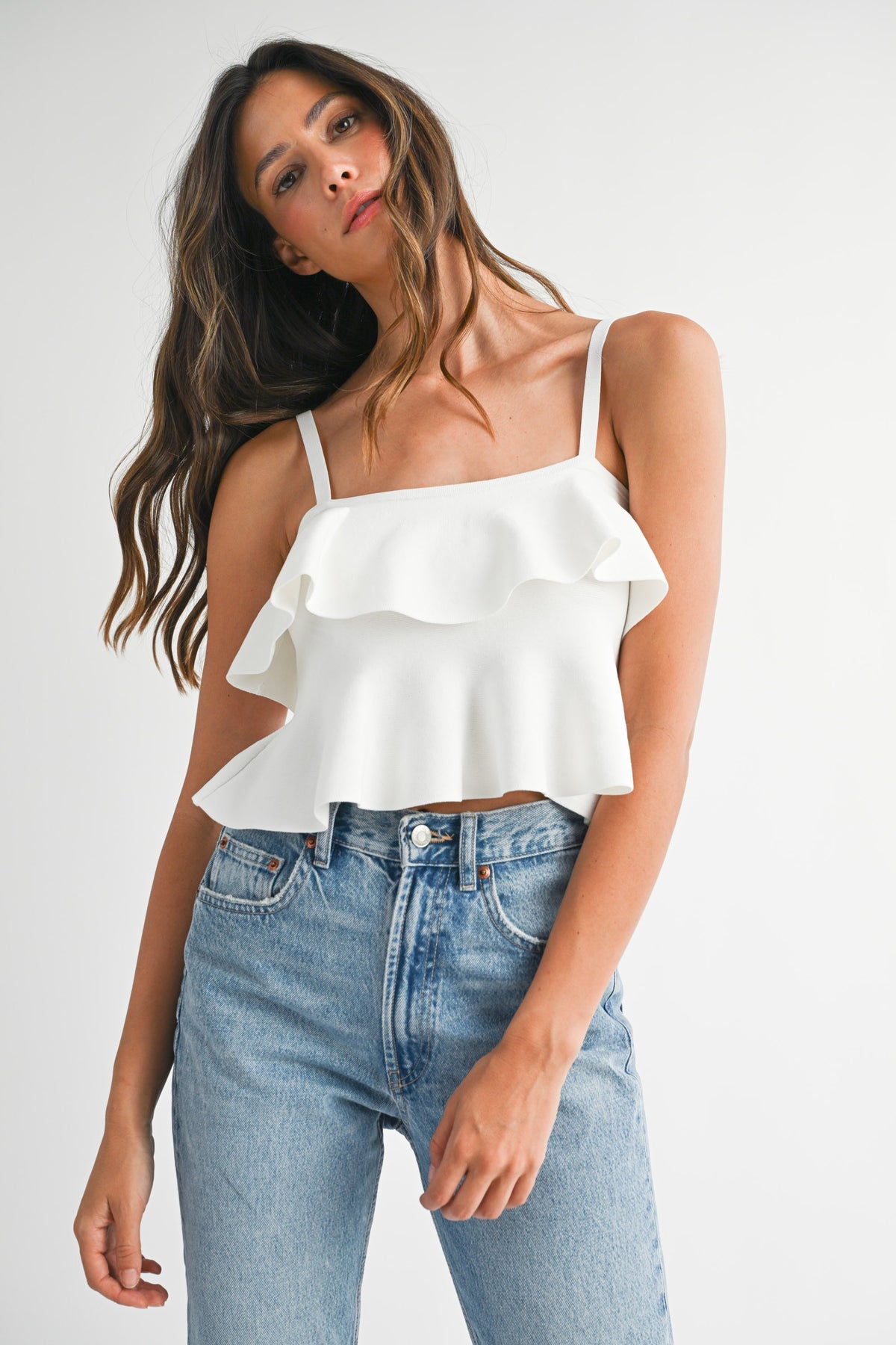Belle Ruffle Top
