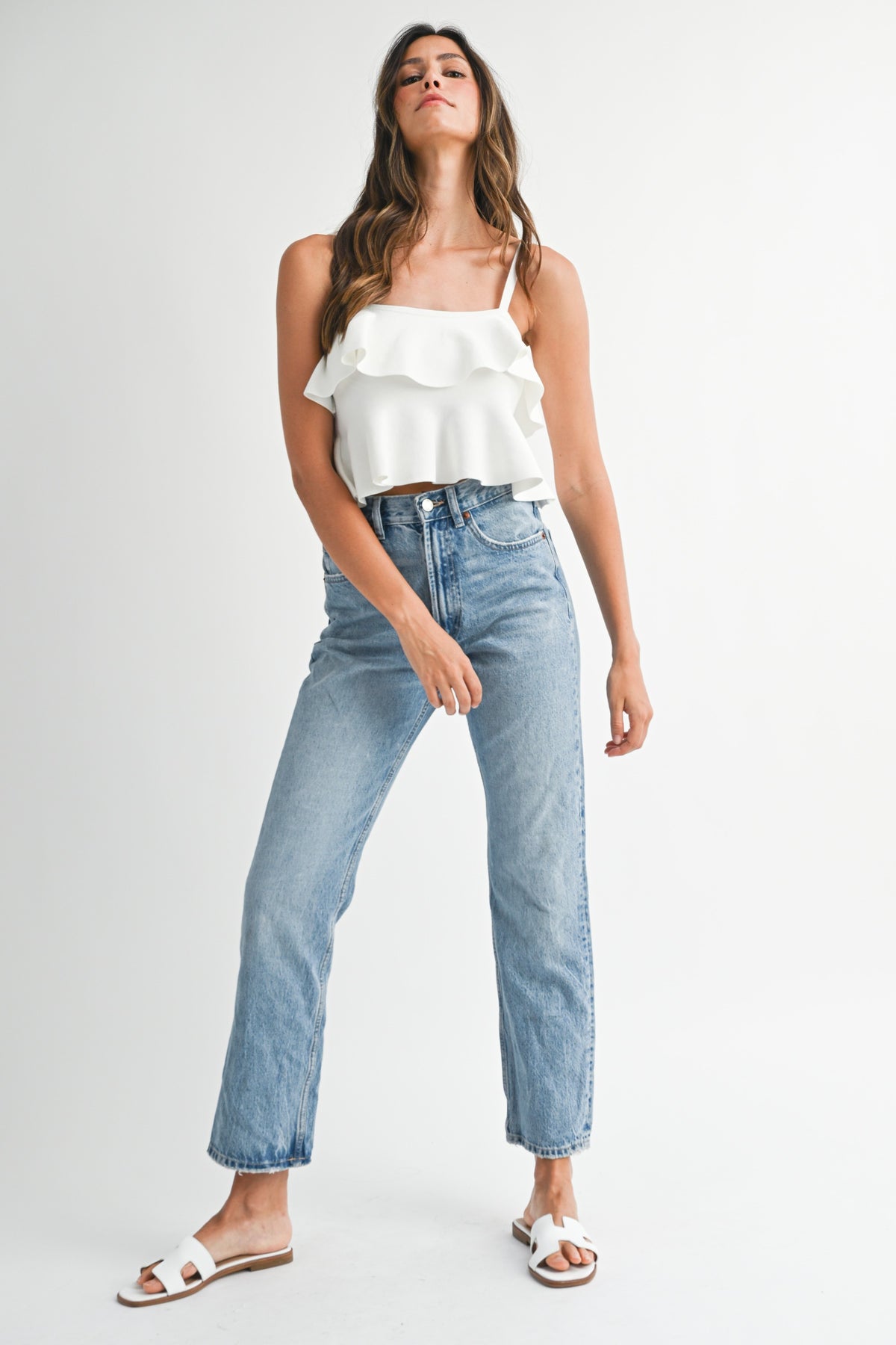 Belle Ruffle Top