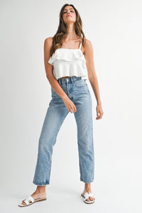 Belle Ruffle Top