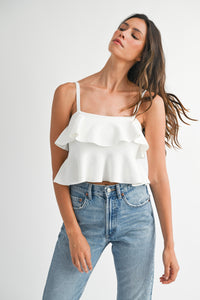 Belle Ruffle Top