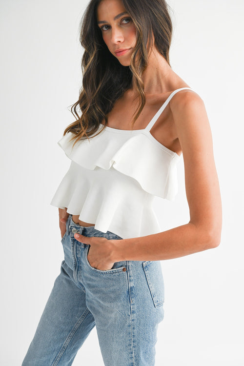 Belle Ruffle Top