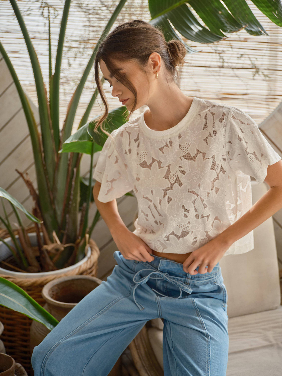 Amber Floral Lace Top