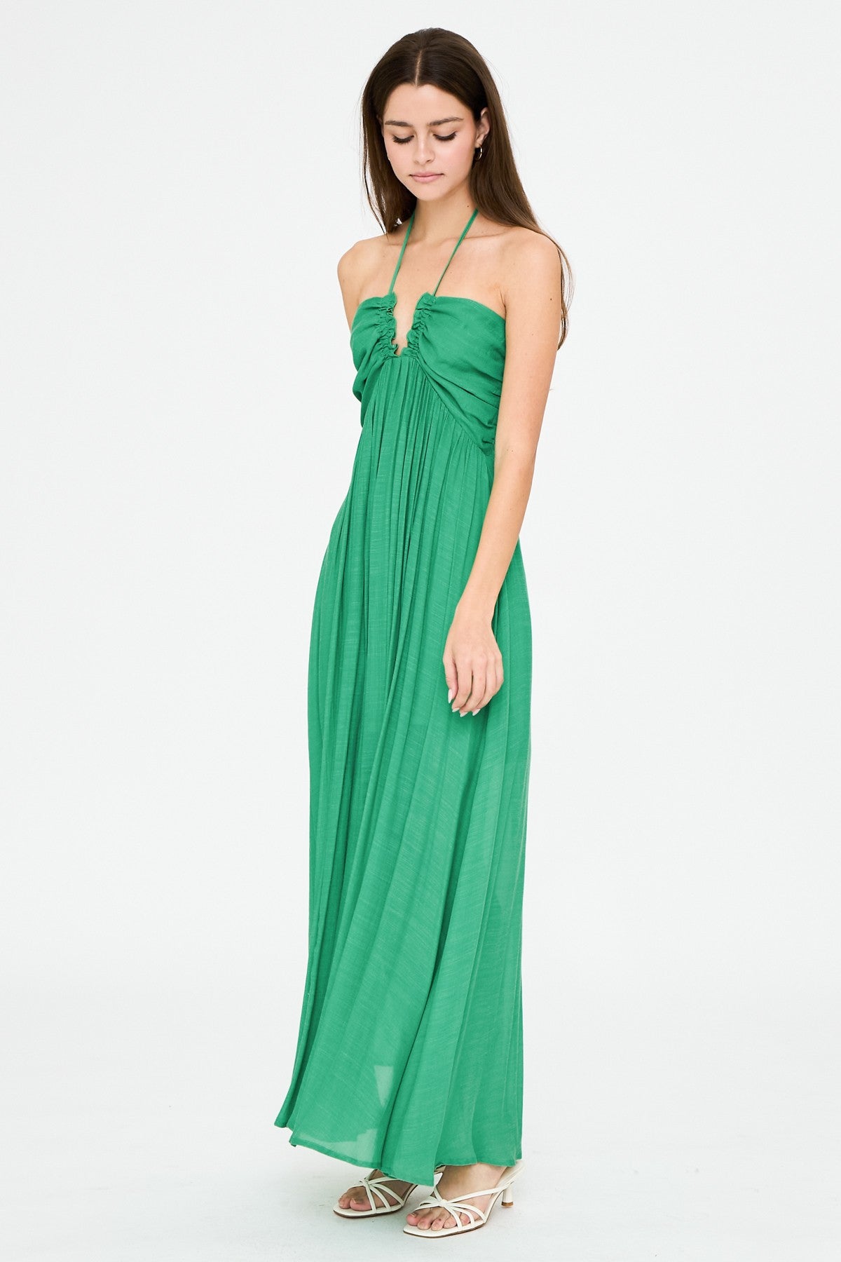 Ollie Halter Neck Maxi Dress