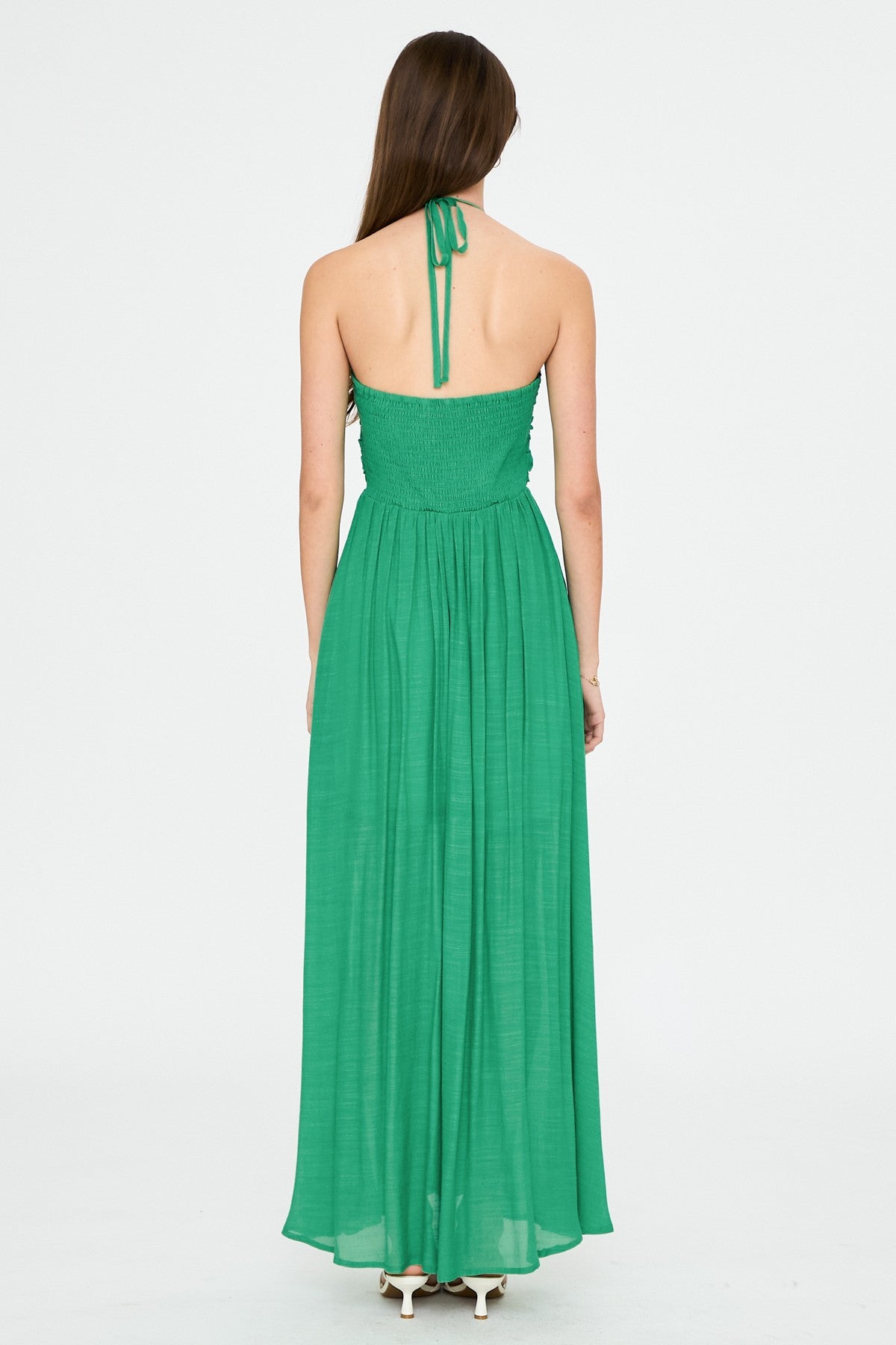 Ollie Halter Neck Maxi Dress