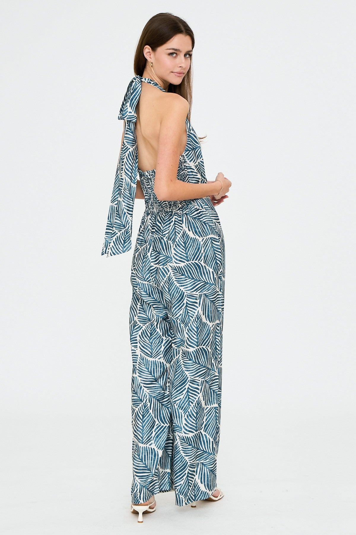 Fern Halter Neck Jumpsuit