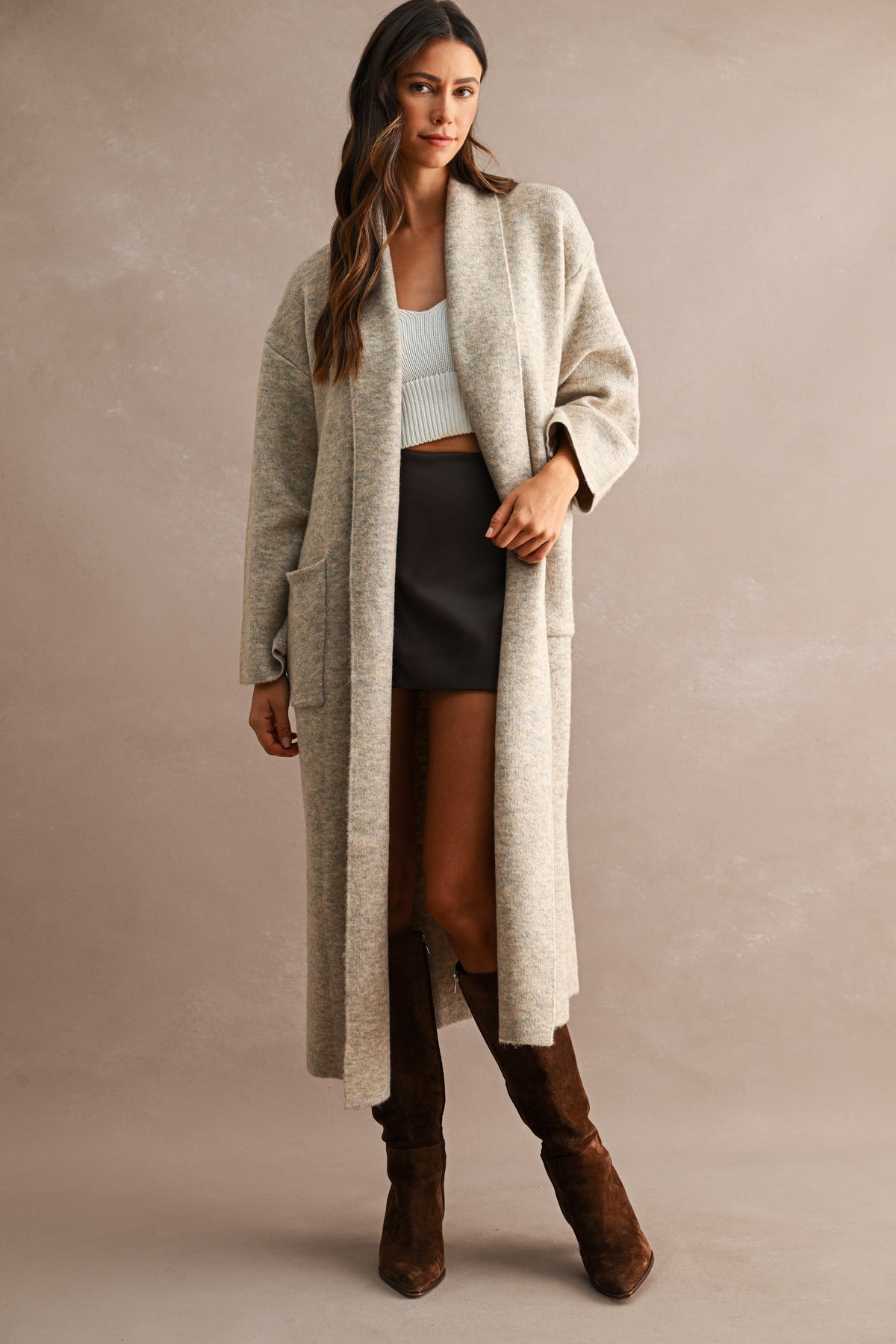 Nancy Open Front Cardigan