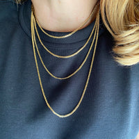 Flat Mariner Necklace Gold Filled