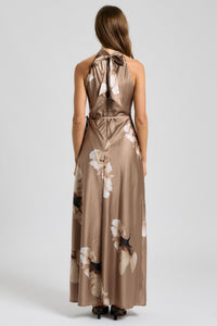 Floral Halter Maxi Dress