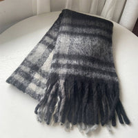 French Retro Plaid Scarf