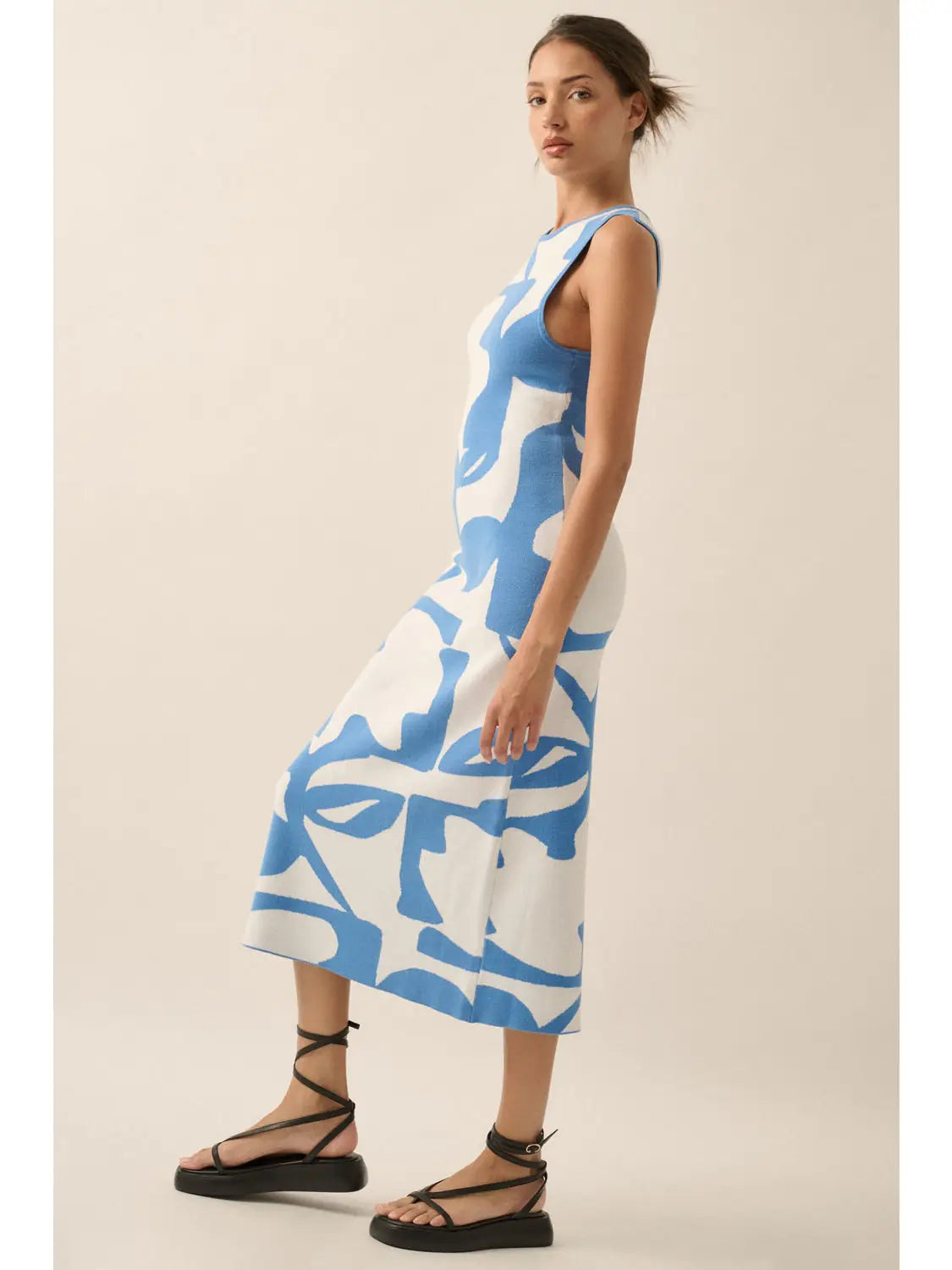 Gabi Abstract Midi Dress