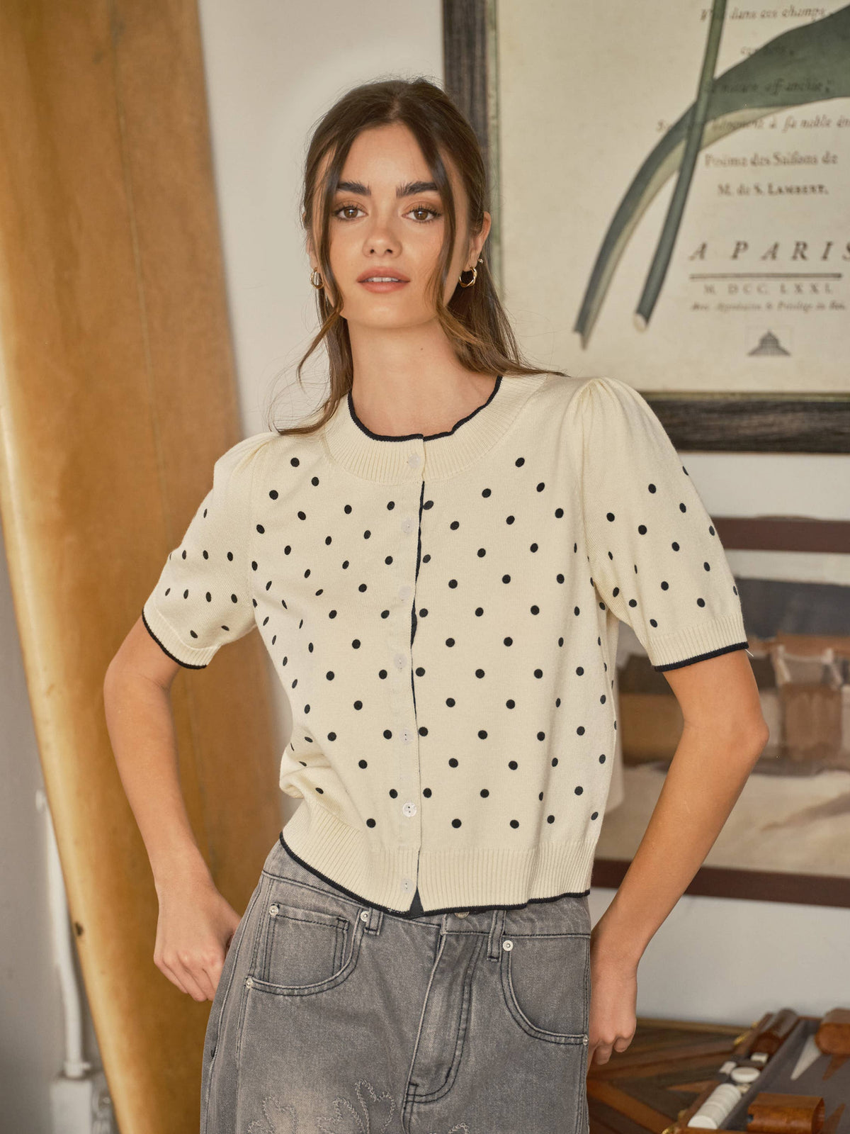 Polka Dot Cardigan