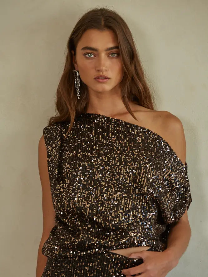 Night Out Sequin Top