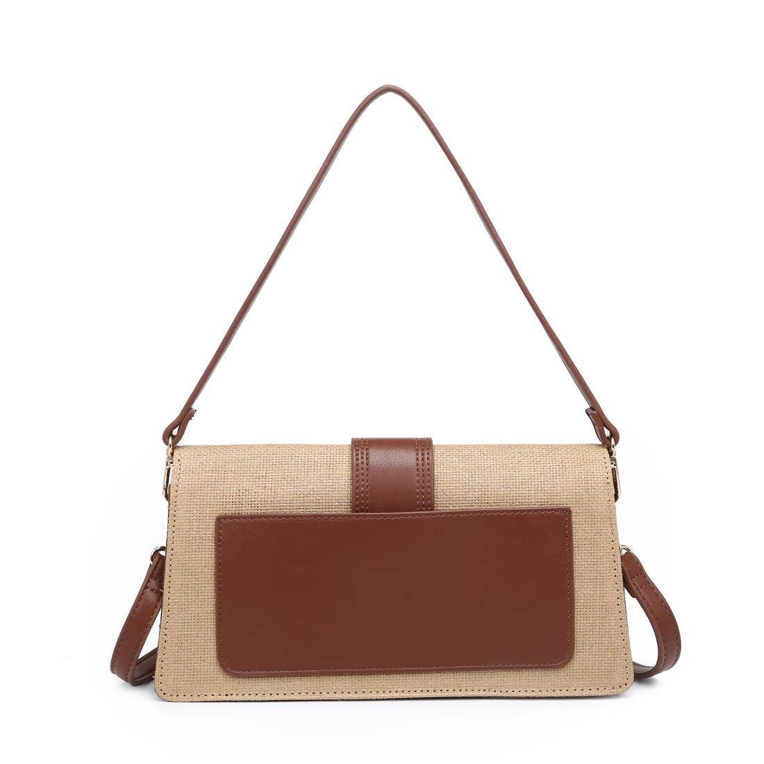 Violet Straw Crossbody