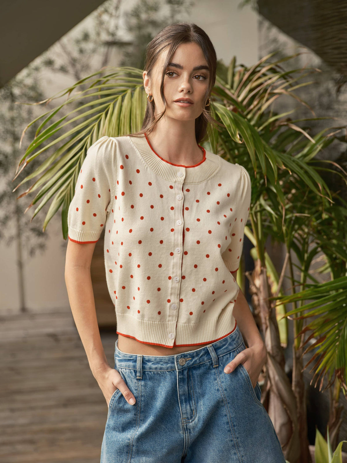 Polka Dot Cardigan