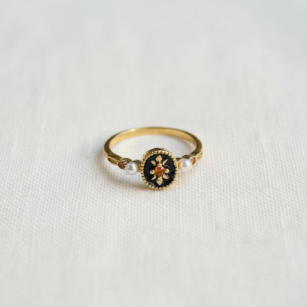 Vintage Enamel Drip Ring