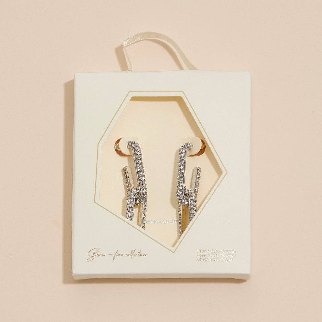 18K Gold Dip Dangle Earrings