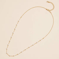 Pearl Link 18K Gold Dipped Necklace