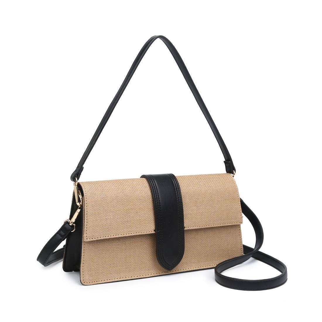 Violet Straw Crossbody