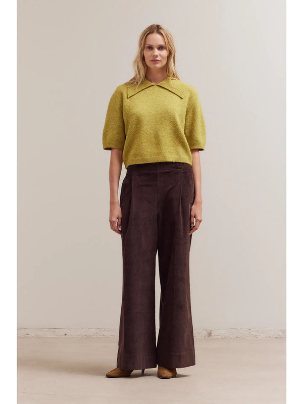 Amy Collared Knit Top