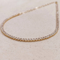 Tennis Necklace Gold Filled