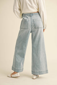 Tie Front Denim Pants