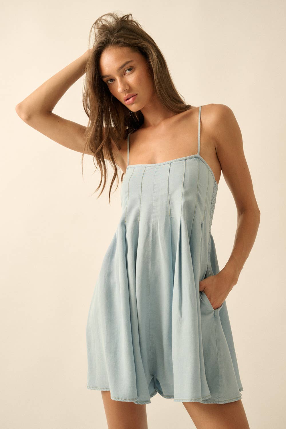 Arabella Denim Romper