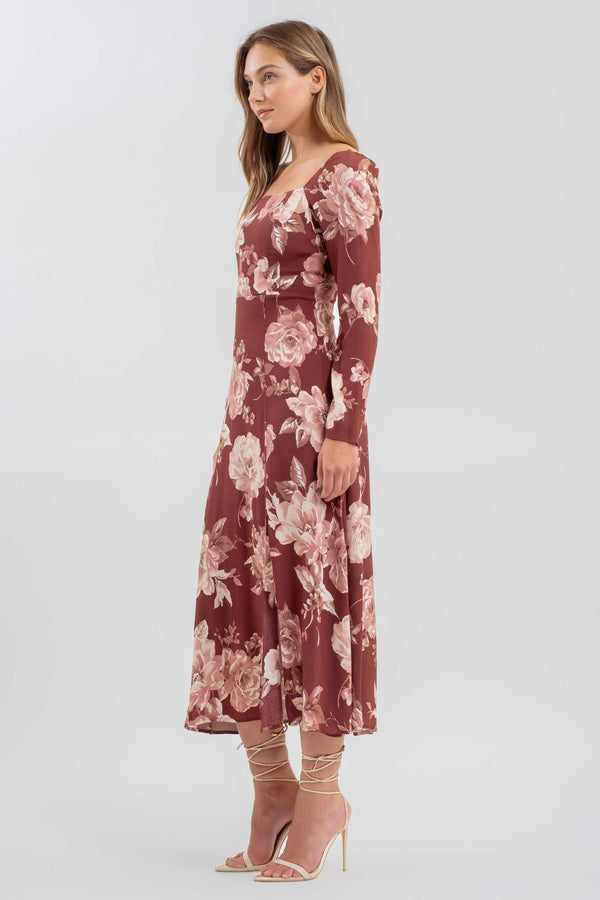 Kiara Floral Midi Dress