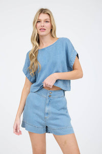 Mallie Chambray Top