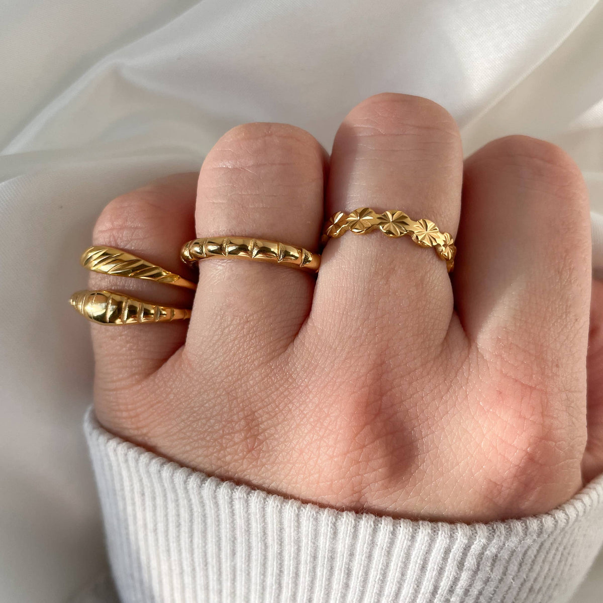 Gold Stacker Rings