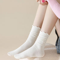 Mid Calf Frilly Sock