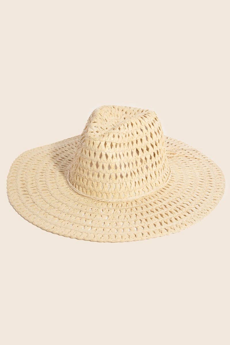 Straw Braid Floppy Hat