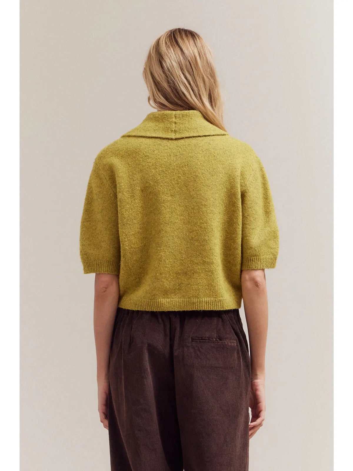 Amy Collared Knit Top