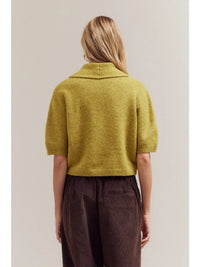 Amy Collared Knit Top