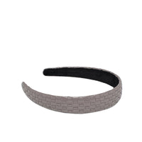 Embossed Woven Vegan Leather Headband