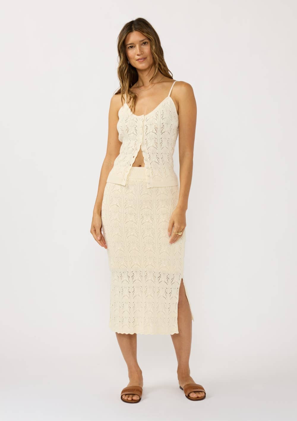Georgia Pointelle Sweater Tank