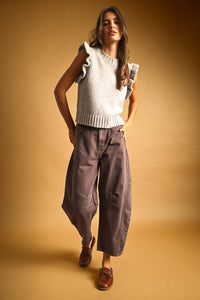 Belinda Ruffle Sweater Top