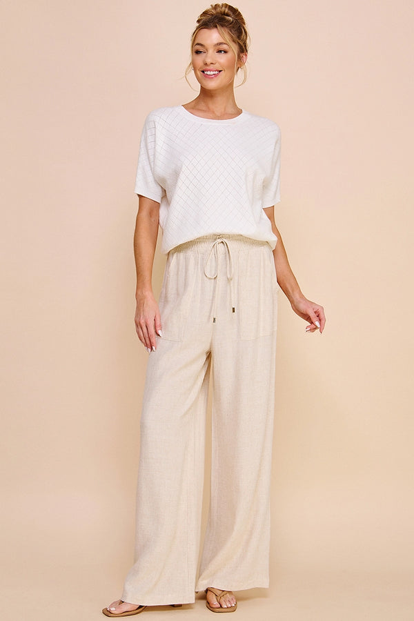 Collin Linen Wide Leg Pant