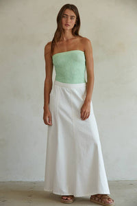 Liv Denim Maxi Flare Skirt