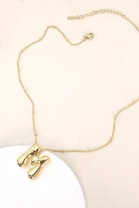 Bubble Initial Necklace