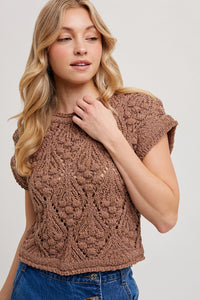 Ivy Knit Sweater- Mocha