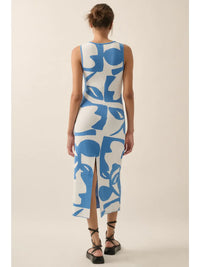 Gabi Abstract Midi Dress