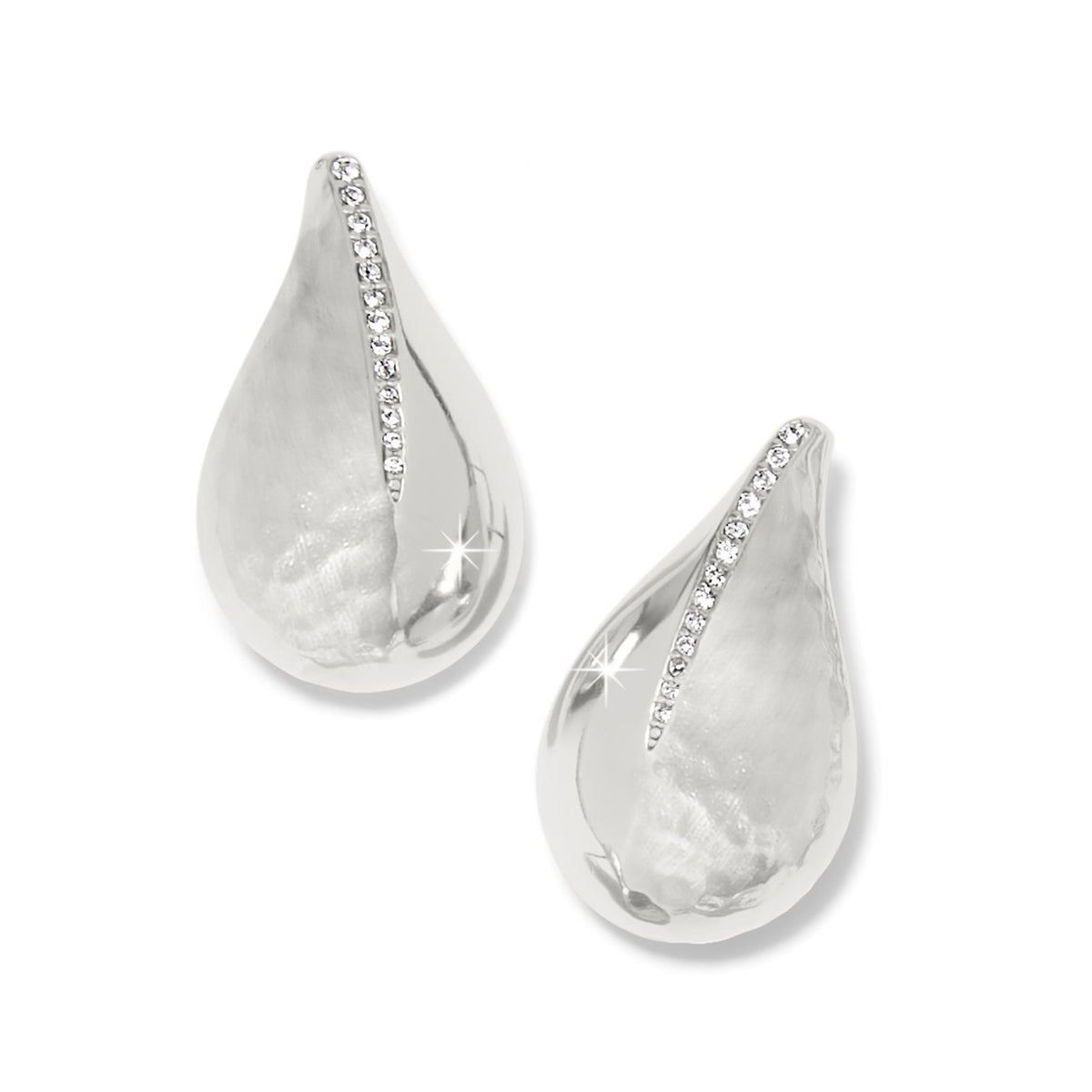 Nile Large Post Earrings- Silver