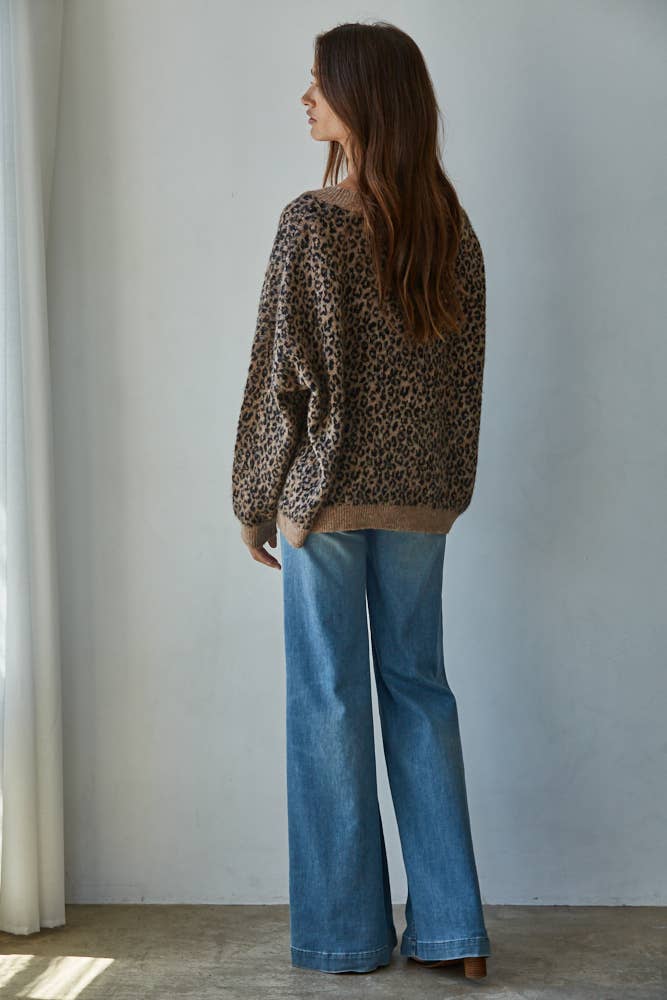 Cheetah Print Cardigan