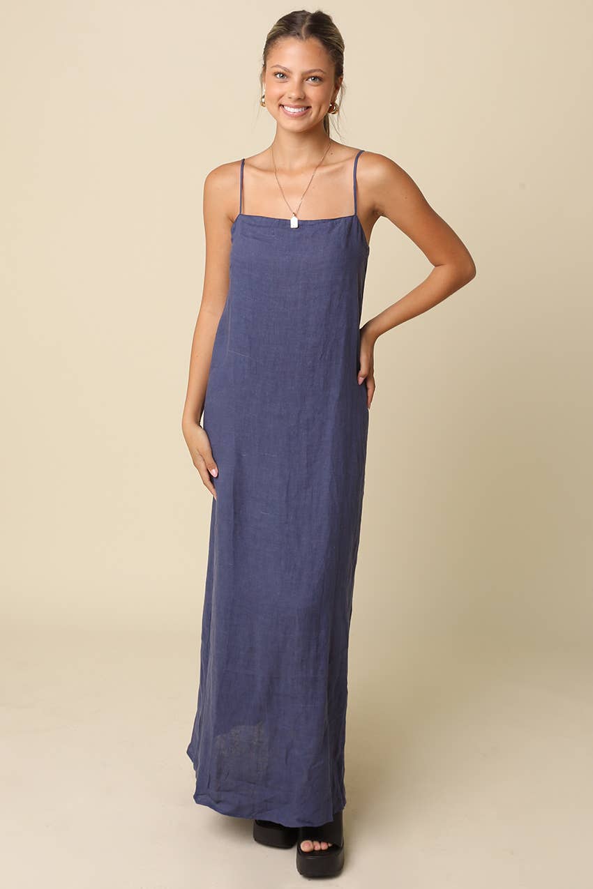 Anna Linen Maxi Dress
