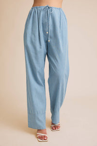 Camden Drawstring Chambray Pants