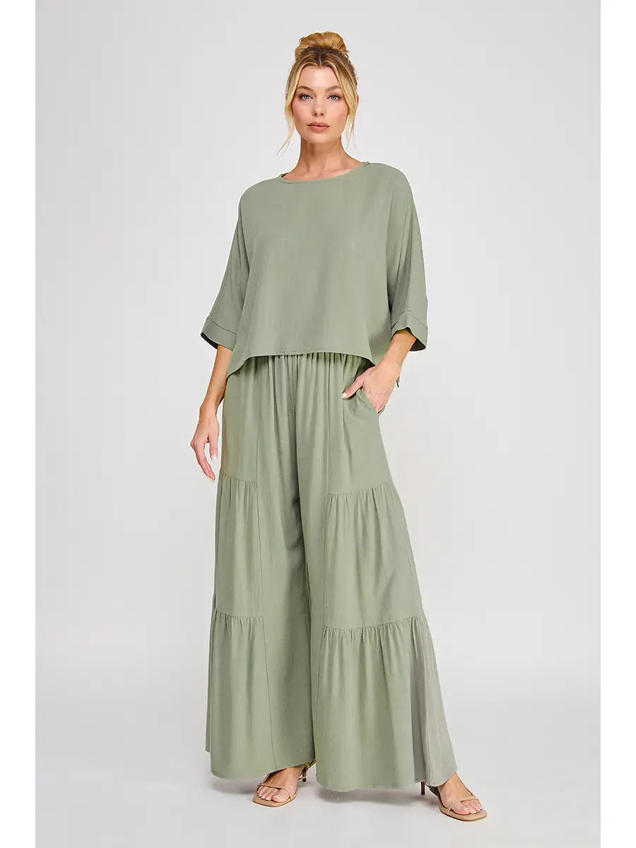 Heather Linen Pants