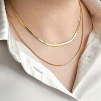 Dainty Herringbone Necklace