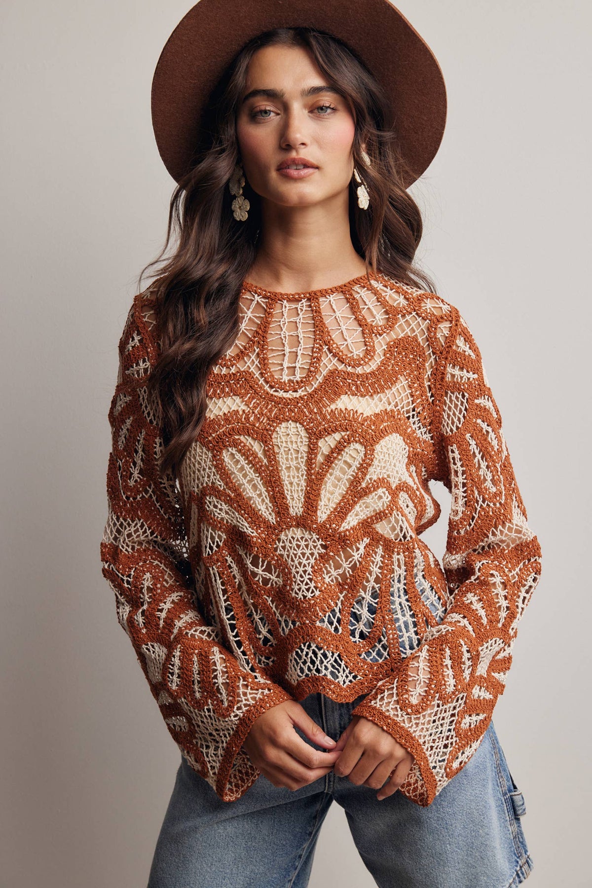 Crystal Crochet Sweater